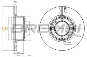 BREMSI CD6594V - DISCOS DE FRENO SAAB