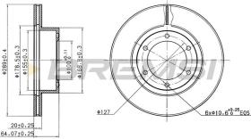 BREMSI CD6596V - DISCOS DE FRENO TOYOTA, VW