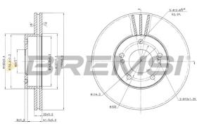 BREMSI CD6600V - DISCOS DE FRENO NISSAN