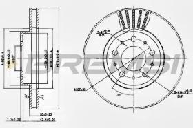 BREMSI CD6605V - DISCOS DE FRENO VOLVO