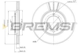 BREMSI CD6607V - DISCOS DE FRENO TOYOTA