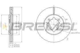 BREMSI CD6609V - DISCOS DE FRENO TOYOTA