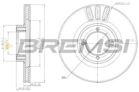 BREMSI CD6610V - DISCOS DE FRENO TOYOTA