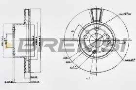 BREMSI CD6613V - DISCOS DE FRENO MERCEDES-BENZ