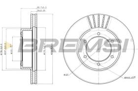 BREMSI CD6614V - DISCOS DE FRENO TOYOTA