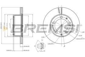 BREMSI CD6616V - DISCOS DE FRENO PORSCHE