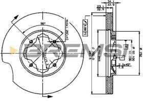 BREMSI CD6619V - DISCOS DE FRENO HONDA, ROVER, VAUXHALL