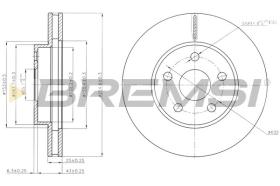 BREMSI CD6620V - DISCOS DE FRENO TOYOTA, LEXUS