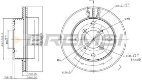 BREMSI CD6623V - DISCOS DE FRENO SUZUKI, SUBARU