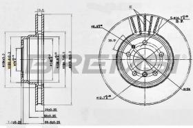 BREMSI CD6624V - DISCOS DE FRENO BMW