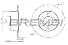 BREMSI CD6625S - DISCOS DE FRENO AUDI