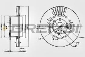 BREMSI CD6629V - DISCOS DE FRENO MERCEDES-BENZ