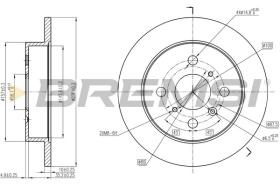 BREMSI CD6650S - DISCOS DE FRENO DAIHATSU