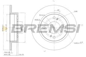 BREMSI CD6659S - DISCOS DE FRENO NISSAN