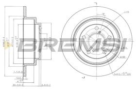 BREMSI CD6678S - DISCOS DE FRENO SUBARU