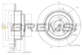 BREMSI CD6678S - DISCOS DE FRENO SUBARU