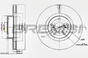 BREMSI CD6679V - DISCOS DE FRENO TOYOTA, SUBARU