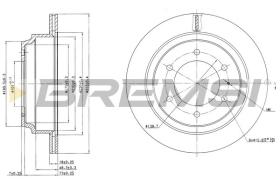 BREMSI CD6695V - DISCOS DE FRENO OPEL, HONDA, ISUZU, VAUXHALL