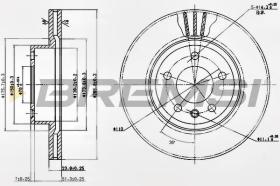 BREMSI CD6697V - DISCOS DE FRENO OPEL, VAUXHALL