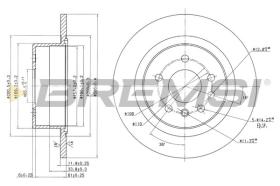 BREMSI CD6698S - DISCOS DE FRENO OPEL, VAUXHALL