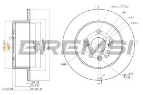 BREMSI CD6705S - DISCOS DE FRENO TOYOTA