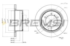 BREMSI CD6715S - DISCOS DE FRENO MITSUBISHI