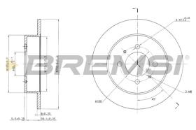 BREMSI CD6717S - DISCOS DE FRENO NISSAN