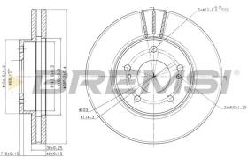 BREMSI CD6724V - DISCOS DE FRENO DEL. DIA.280 VENT. NISSAN 200 S