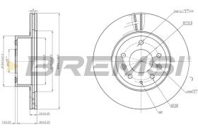 BREMSI CD6736V - DISCOS DE FRENO MAZDA