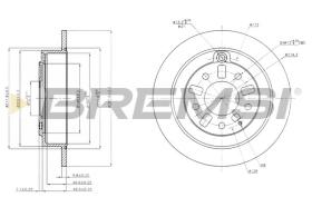 BREMSI CD6739S - DISCOS DE FRENO MAZDA