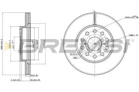 BREMSI CD6749V - DISCOS DE FRENO TOYOTA