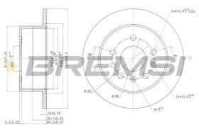 BREMSI CD6756S - DISCOS DE FRENO OPEL, SAAB, VAUXHALL