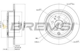 BREMSI CD6757S - DISCOS DE FRENO FIAT, PEUGEOT, CITROEN, LANCIA