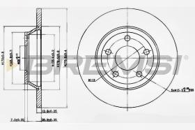 BREMSI CD6759S - DISCOS DE FRENO AUDI