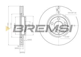 BREMSI CD6760V - DISCOS DE FRENO FIAT, PEUGEOT, CITROEN, LANCIA