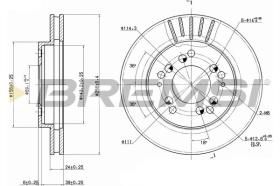 BREMSI CD6761V - DISCOS DE FRENO MITSUBISHI