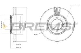 BREMSI CD6775V - DISCOS DE FRENO TOYOTA, DAIHATSU