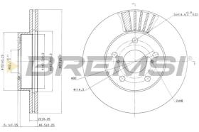 BREMSI CD6777V - DISCOS DE FRENO TOYOTA