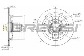 BREMSI CD6785S - DISCOS DE FRENO HONDA, ACURA