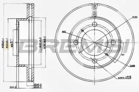 BREMSI CD6794V - DISCOS DE FRENO TOYOTA