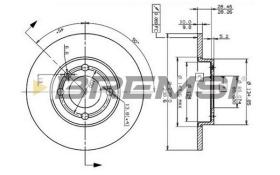 BREMSI CD6795S - DISCOS DE FRENO VW, SEAT