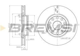 BREMSI CD6802V - DISCOS DE FRENO ALFA ROMEO, LANCIA