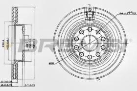 BREMSI CD6803V - DISCOS DE FRENO LANCIA