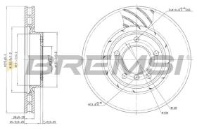 BREMSI CD6804V - DISCOS DE FRENO BMW, WIESMANN