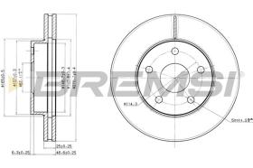 BREMSI CD6806V - DISCOS DE FRENO TOYOTA