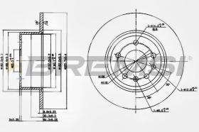 BREMSI CD6811S - DISCOS DE FRENO OPEL, VAUXHALL, CHEVROLET