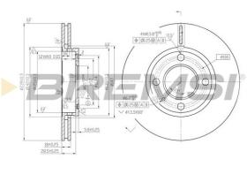 BREMSI CD6812V - DISCOS DE FRENO BMW, VW, SEAT