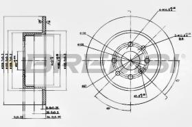 BREMSI CD6814S - DISCOS DE FRENO OPEL, VAUXHALL