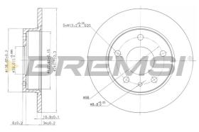 BREMSI CD6818S - DISCOS DE FRENO ALFA ROMEO