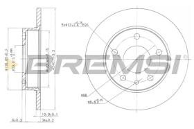 BREMSI CD6818S - DISCOS DE FRENO ALFA ROMEO